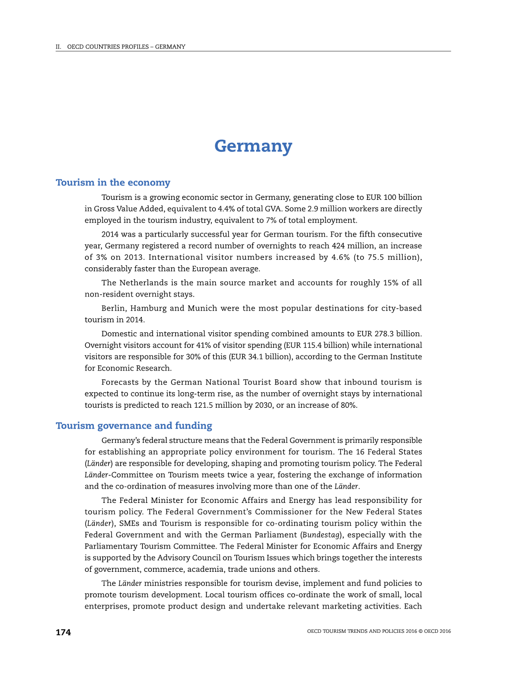 Oecd Tourism Trends and Policies 2016 © Oecd 2016 Ii