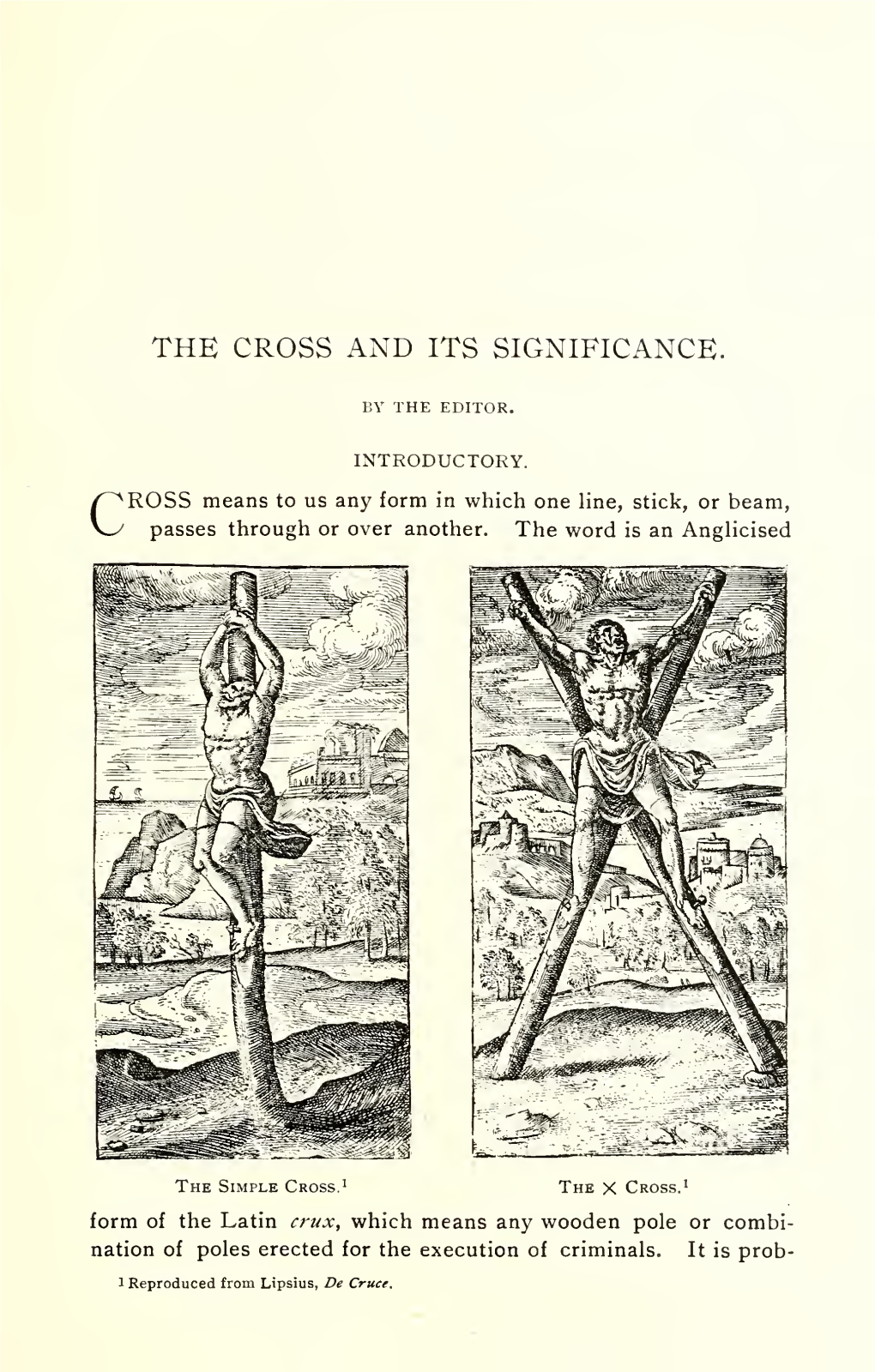 The Cross and Its Significance. with Illustrations of Assyrian, Egyptian