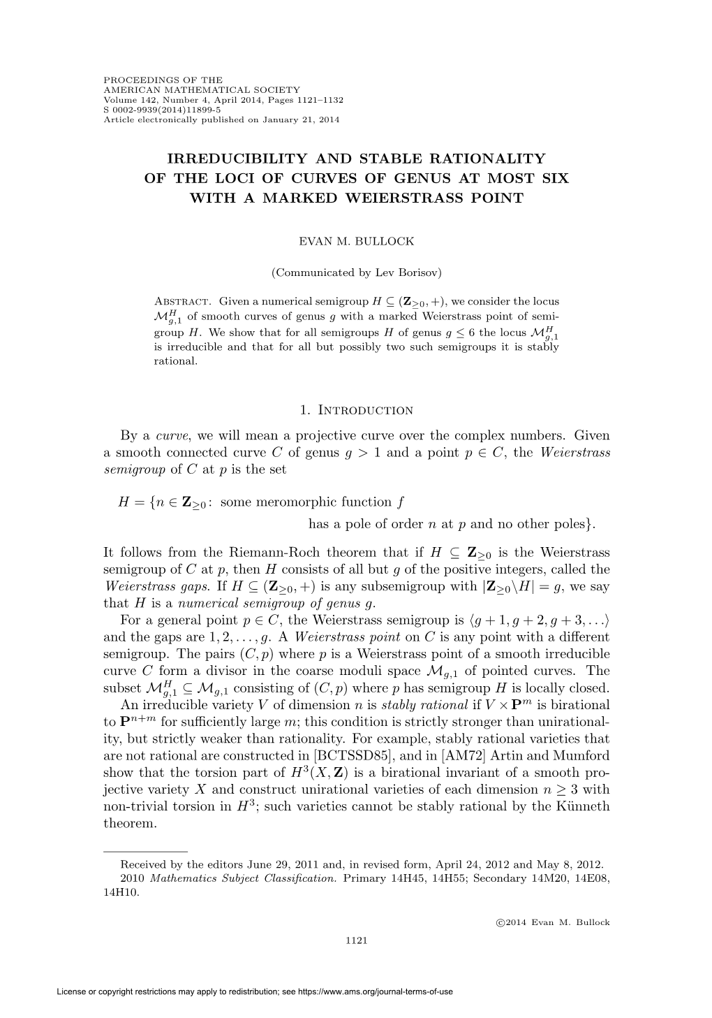 Irreducibility and Stable Rationality of the Loci of Curves of Genus at Most Six with a Marked Weierstrass Point