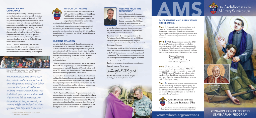 AMS Seminarian Brochure