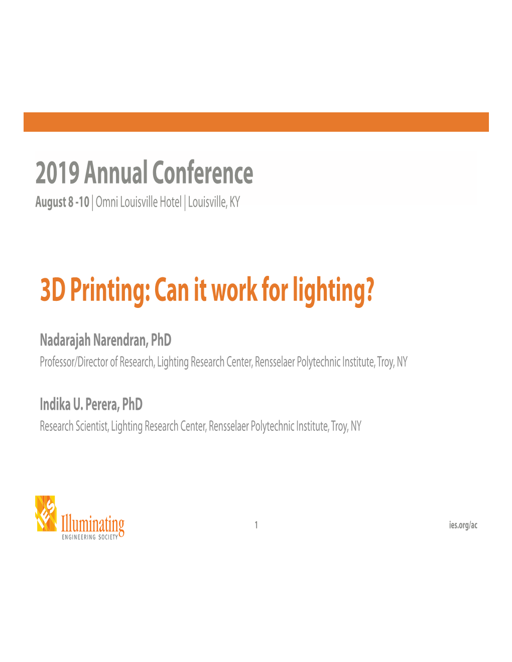 3D Printing: Can It Work for Lighting?