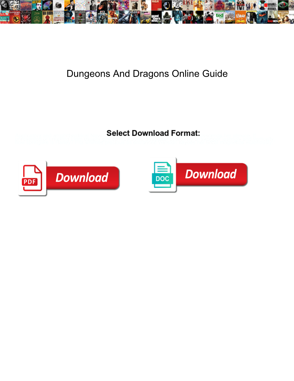 Dungeons and Dragons Online Guide