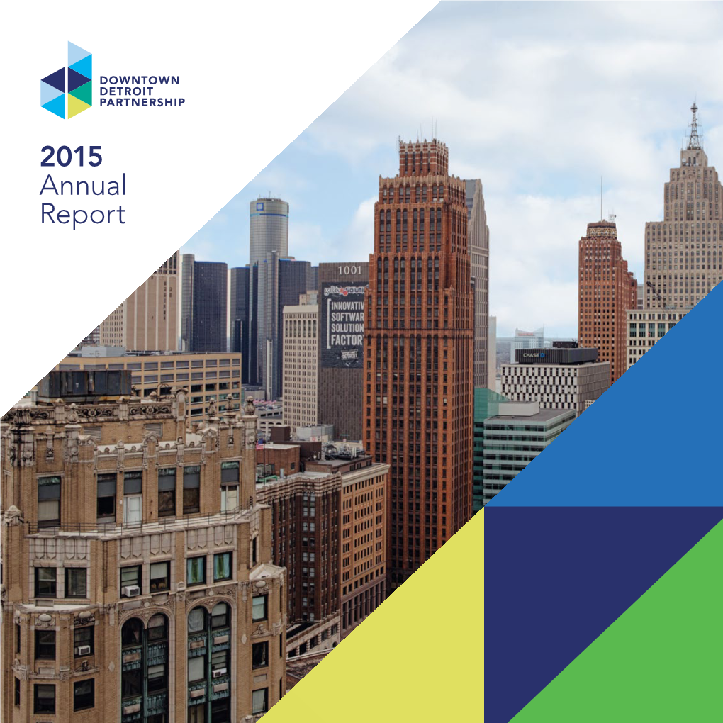 2015 Annual Report Table of Contents