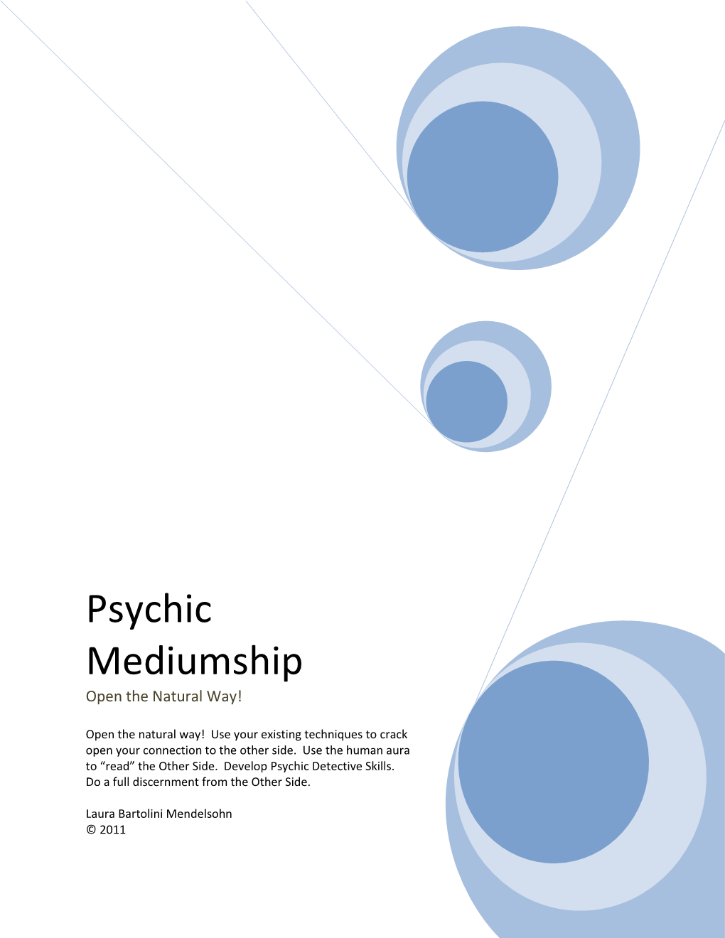 Psychic Mediumship Open the Natural Way!