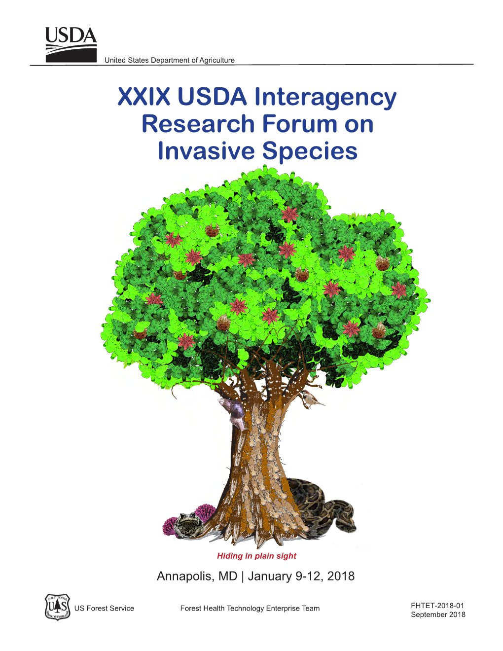 XXIX USDA Interagency Research Forum on Invasive Species