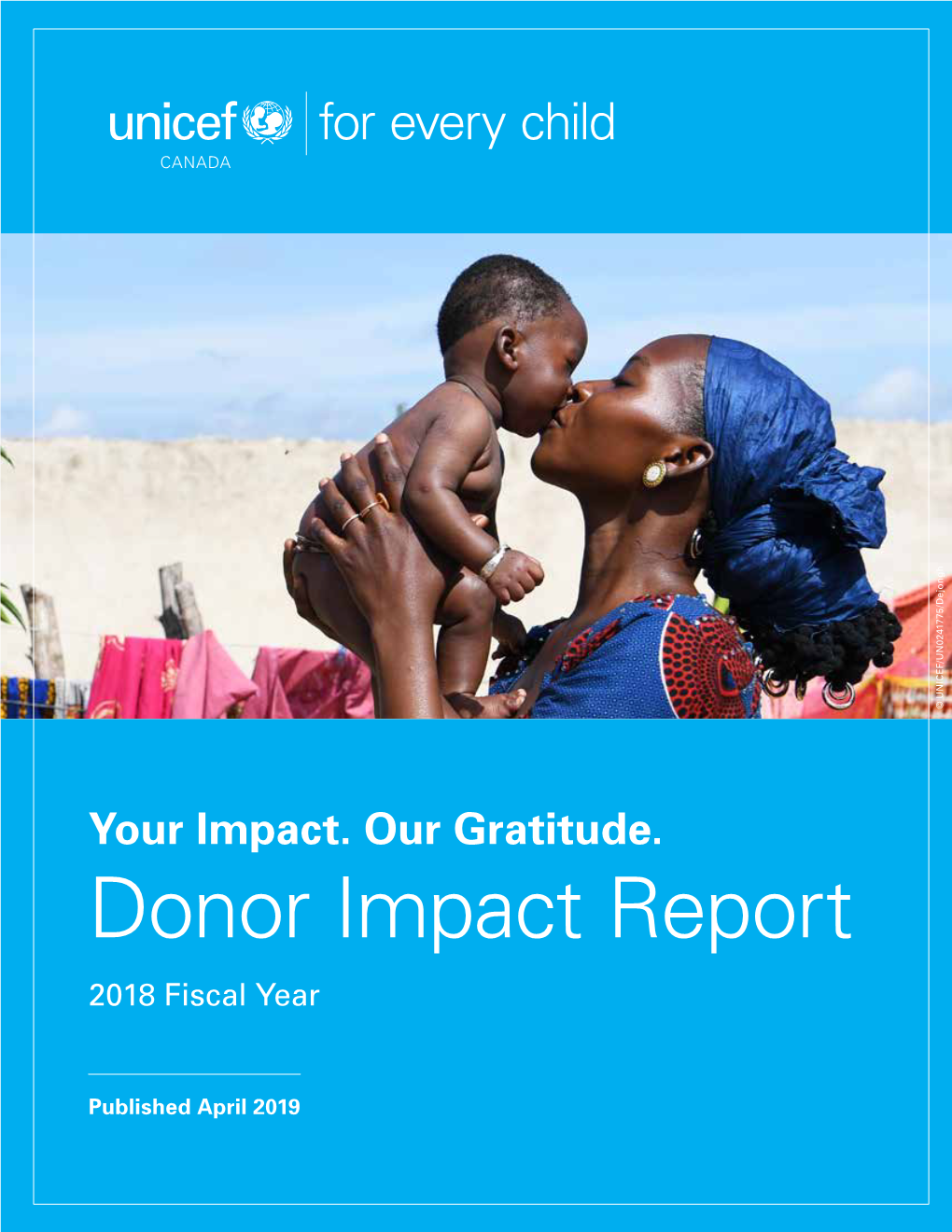 Donor Impact Report 2018 Fiscal Year