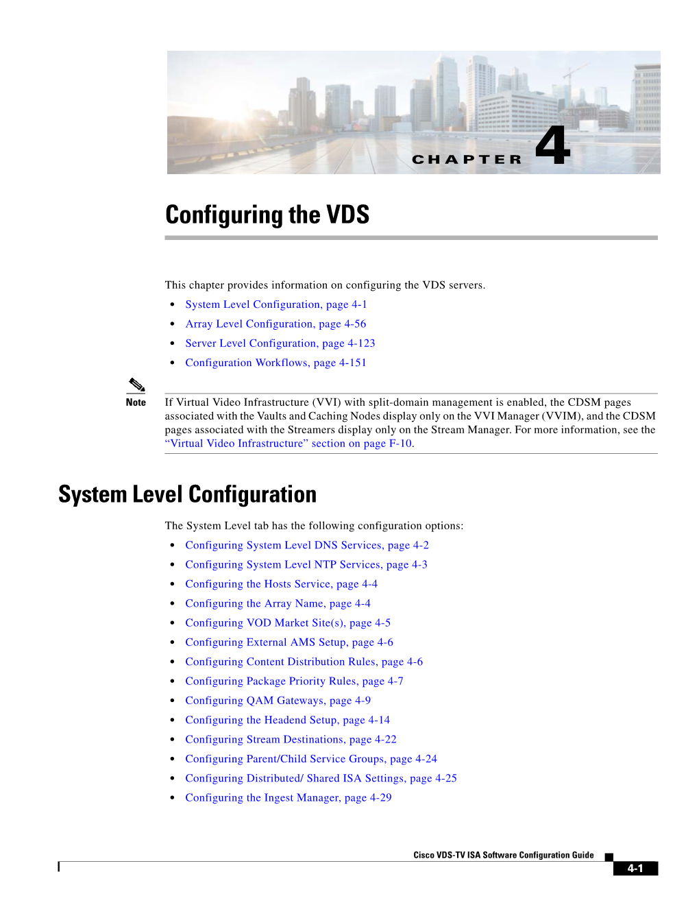 Configuring VDS-TV