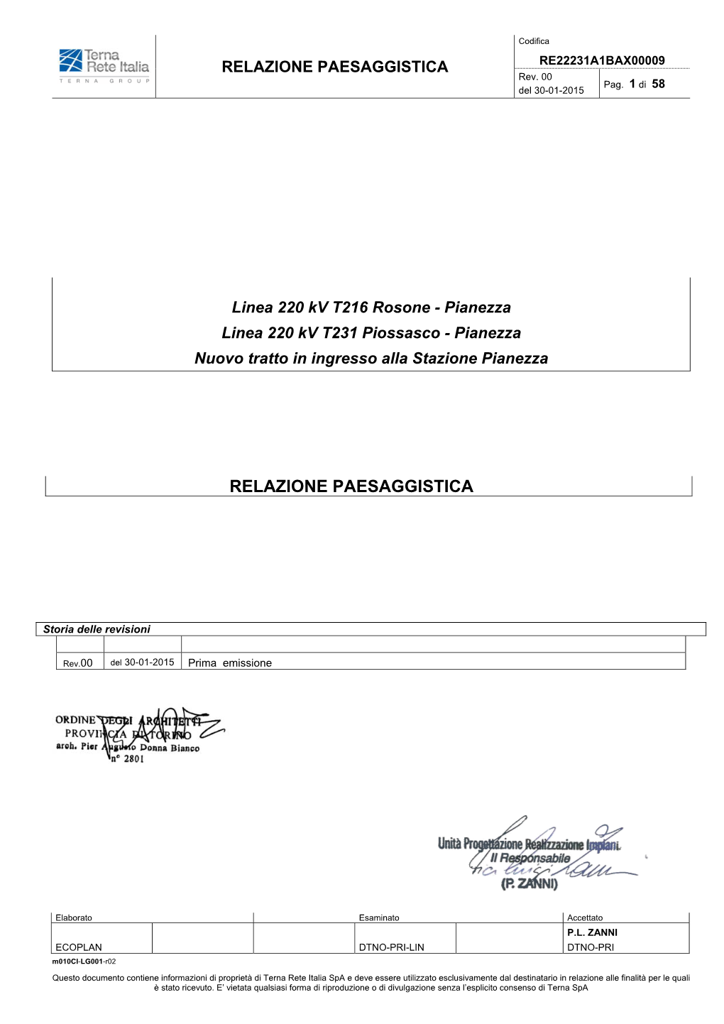 RELAZIONE PAESAGGISTICA RE22231A1BAX00009 Rev