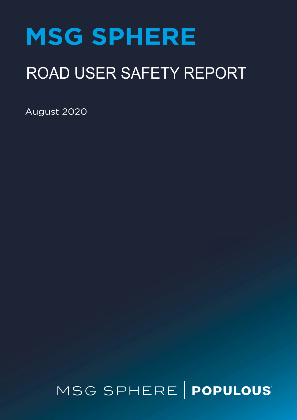 Road User Safety Report