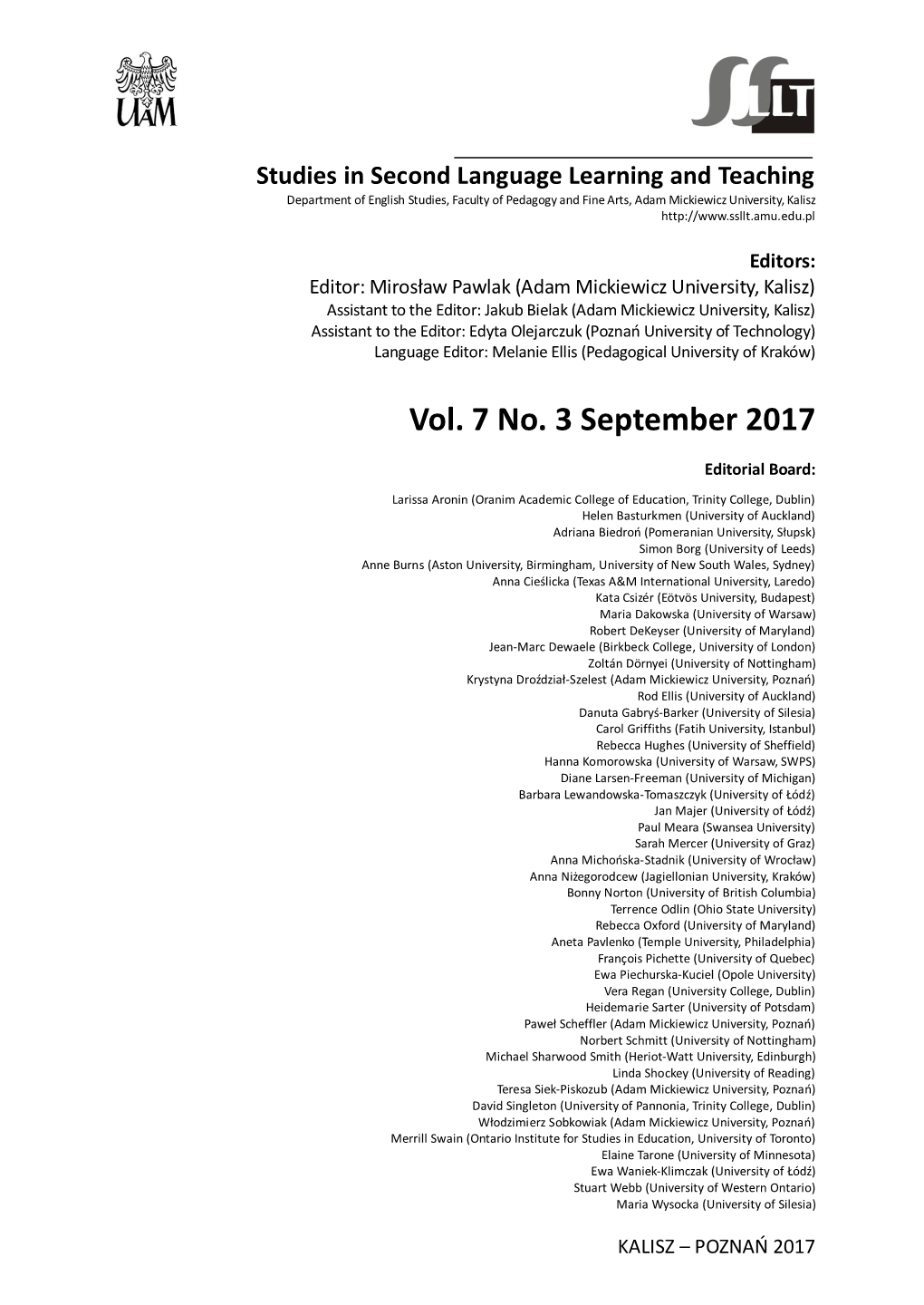 Vol. 7 No. 3 September 2017