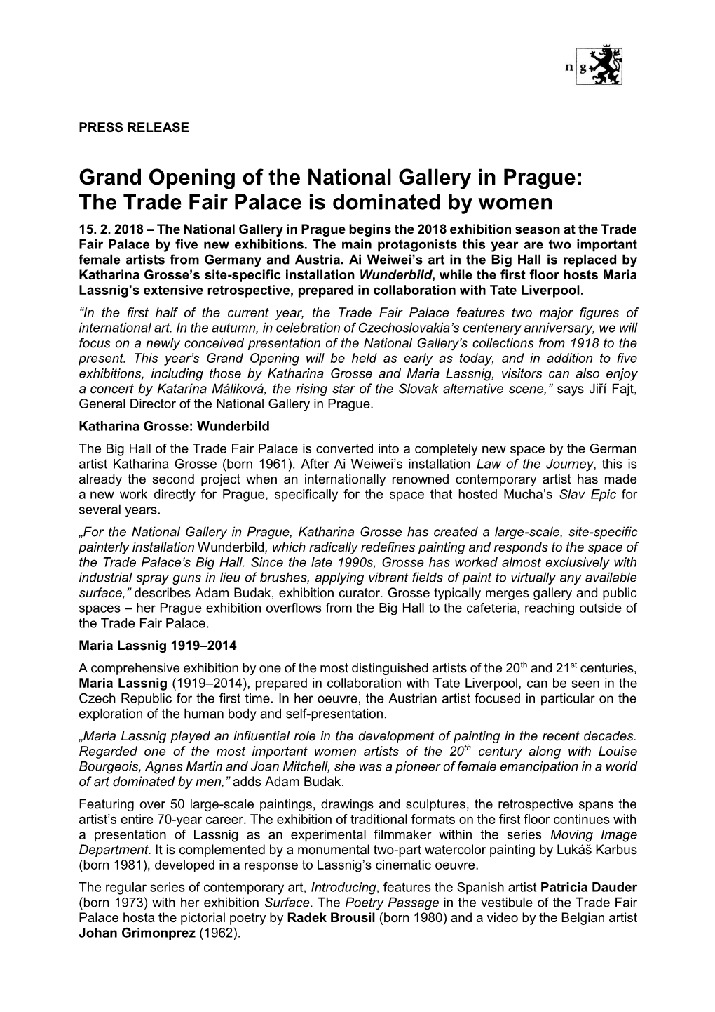 Grand Opening of the National Gallery in Prague: the Trade Fair Palace Is Dominated by Women 15