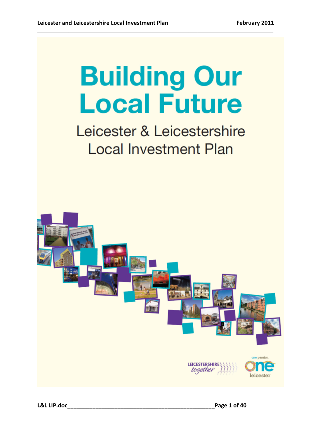 Leicester and Leicestershire Local Investment Plan February 2011 ______