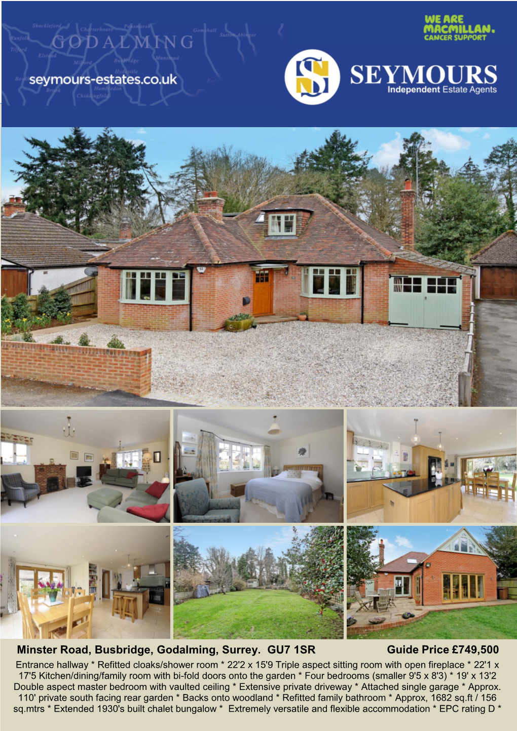 Minster Road, Busbridge, Godalming, Surrey. GU7 1SR Guide Price