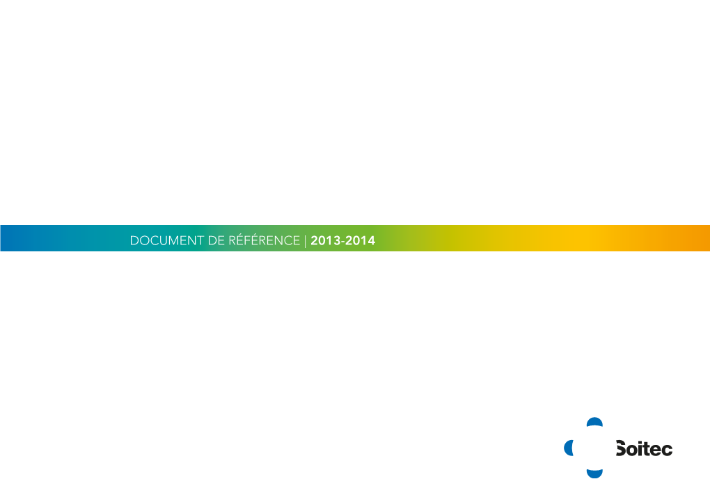 Document De Reference Et Rapport Financier Annuel 2013 - 2014