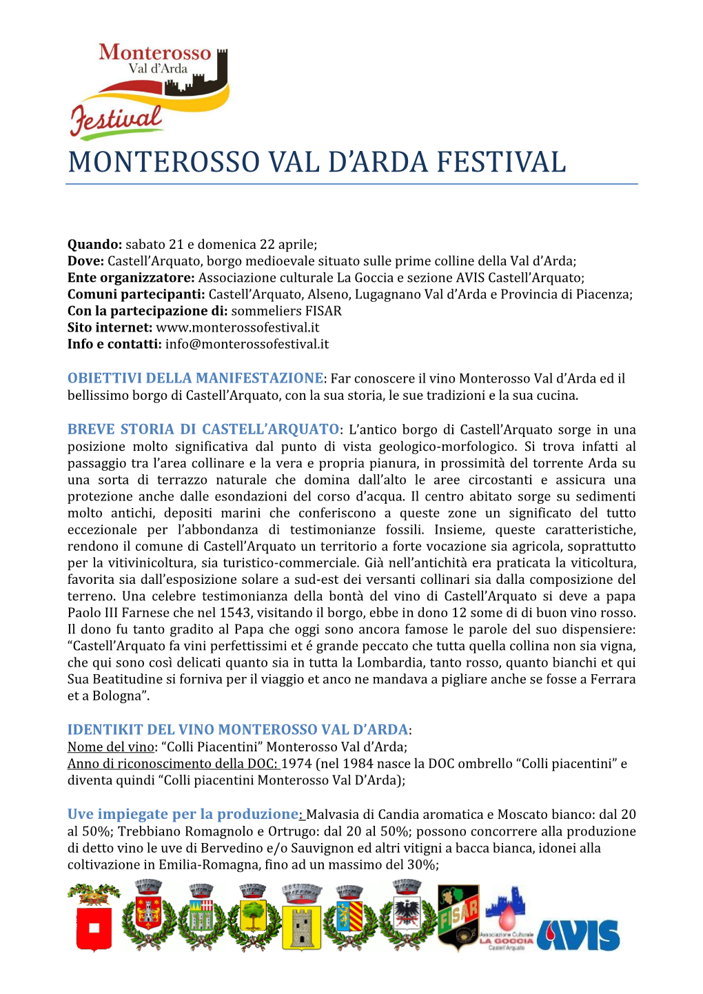 Monterosso Val D'arda Festival