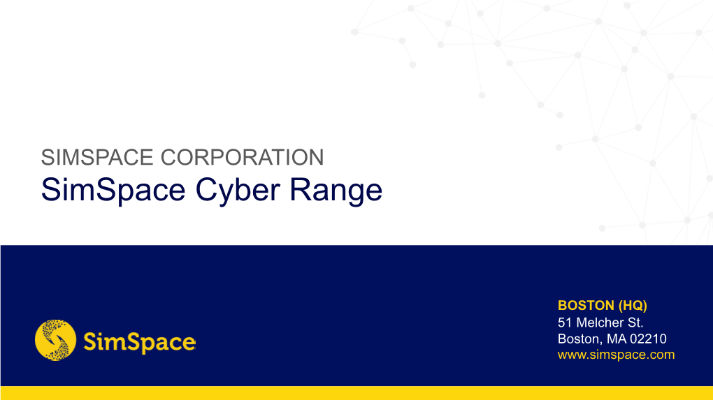 Simspace Cyber Range