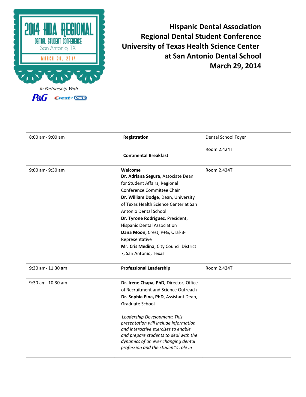 Regional Dental Student Conference