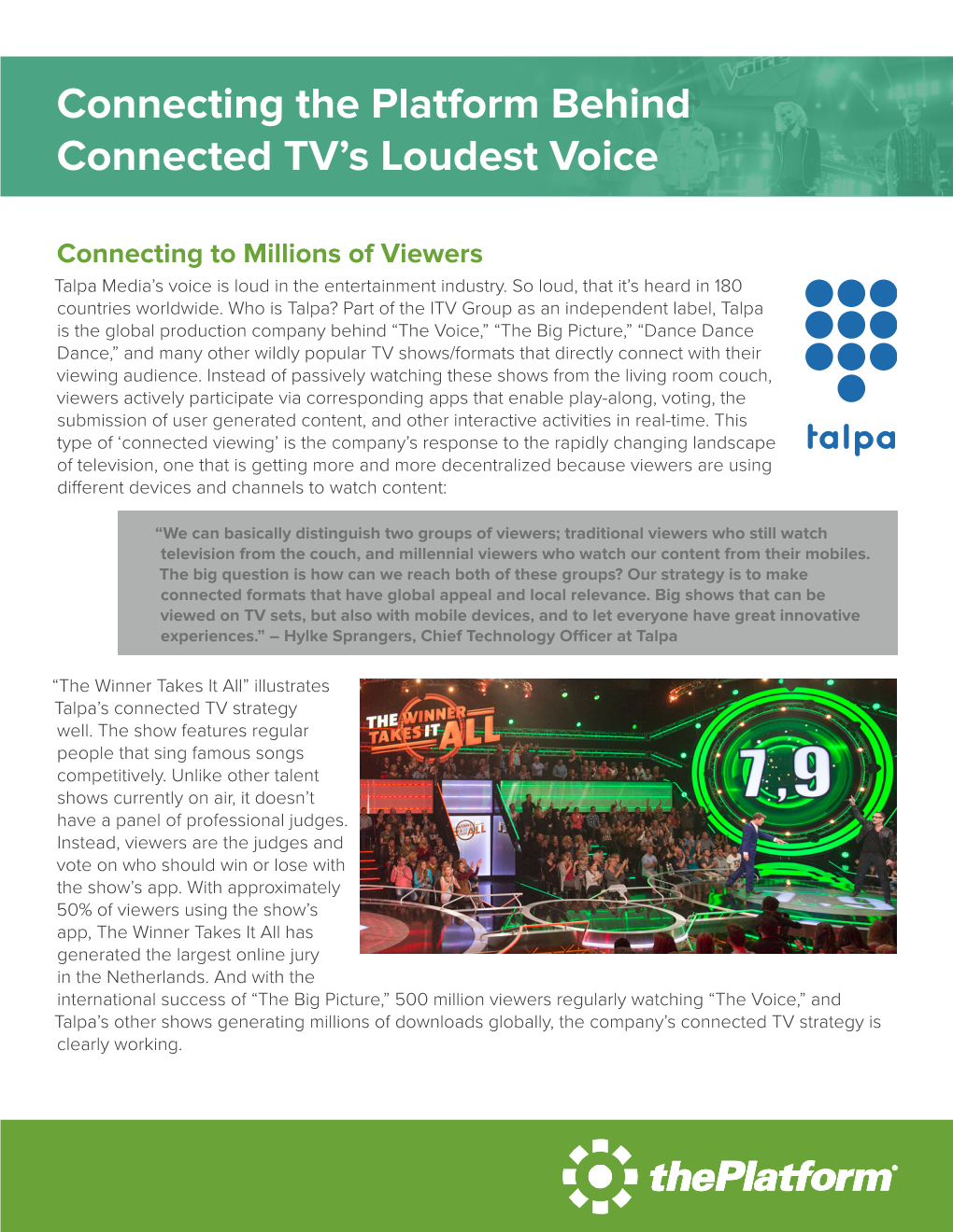 Connecting the Platform Behind Connected TV's Loudest Voice