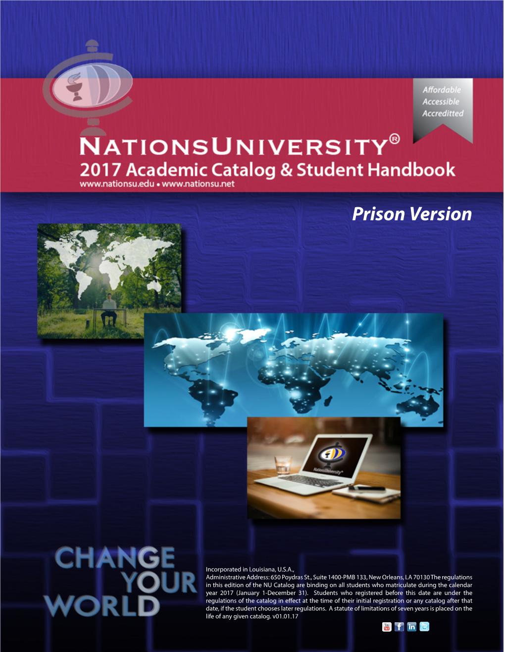 2017 Academic Catalog & Prison Student