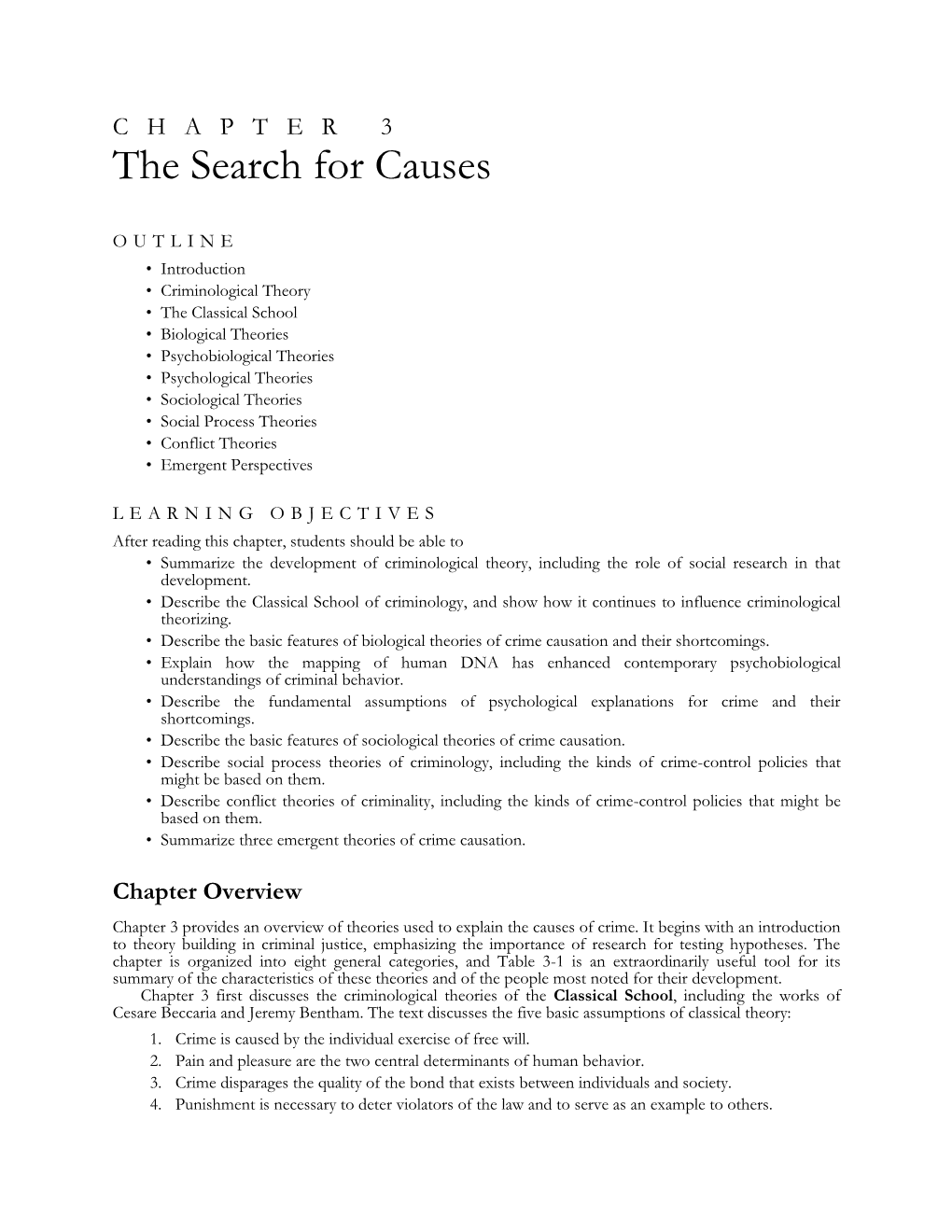 The Search for Causes