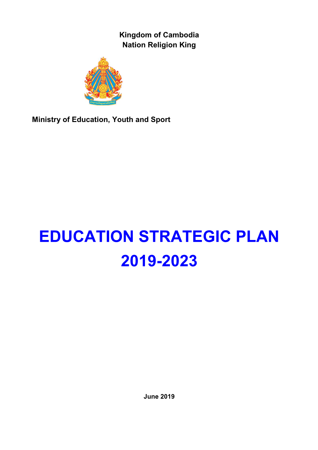 Education Strategic Plan 2019-2023