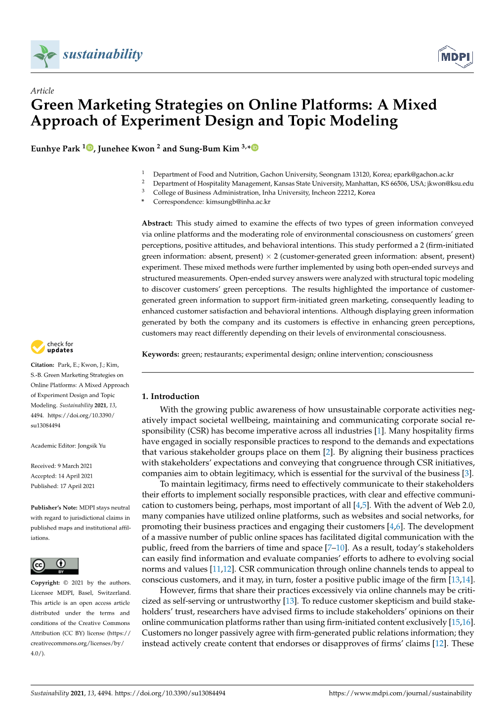 A Mixed Approach of Experiment Design and Topic Modeling