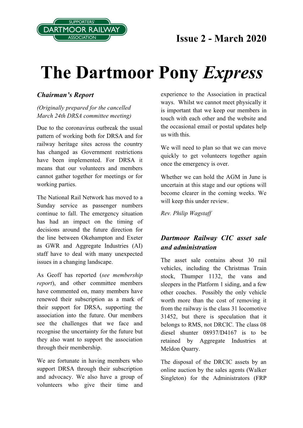 The Dartmoor Pony Express