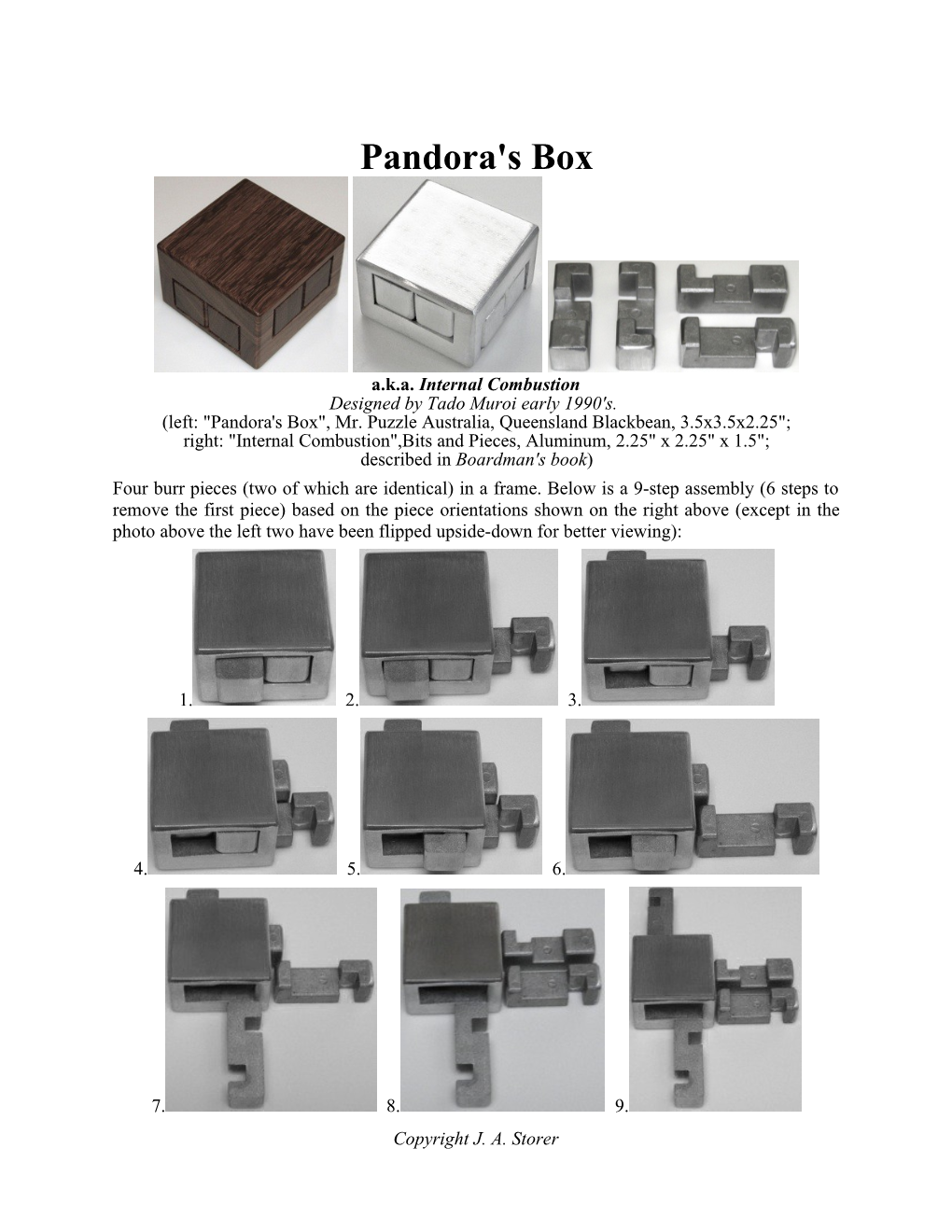 Four Piece Interlocking Cube (Coffin's Quartet)