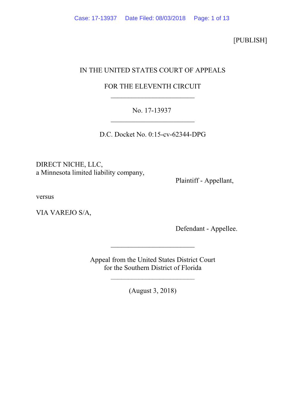 [Publish] in the United States Court of Appeals for The