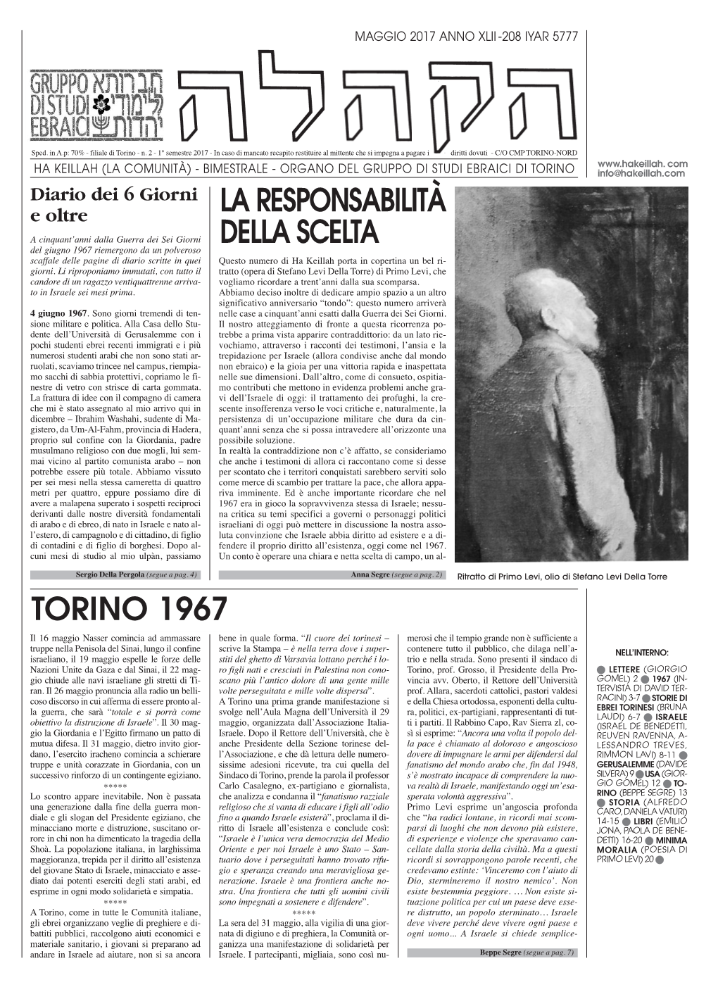 Torino 1967 La Responsabilità Della Scelta