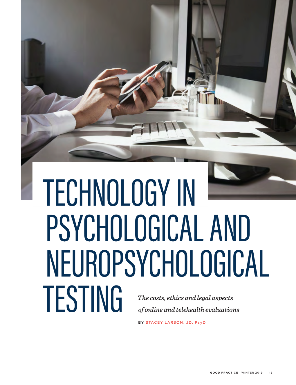 Technology in Psychological and Neuropsychological Testing