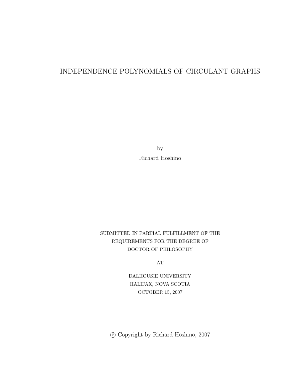 Independence Polynomials of Circulant Graphs