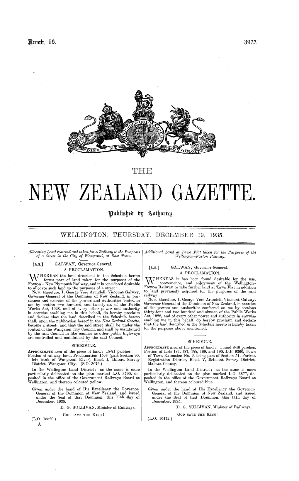 New Zealand Gazette