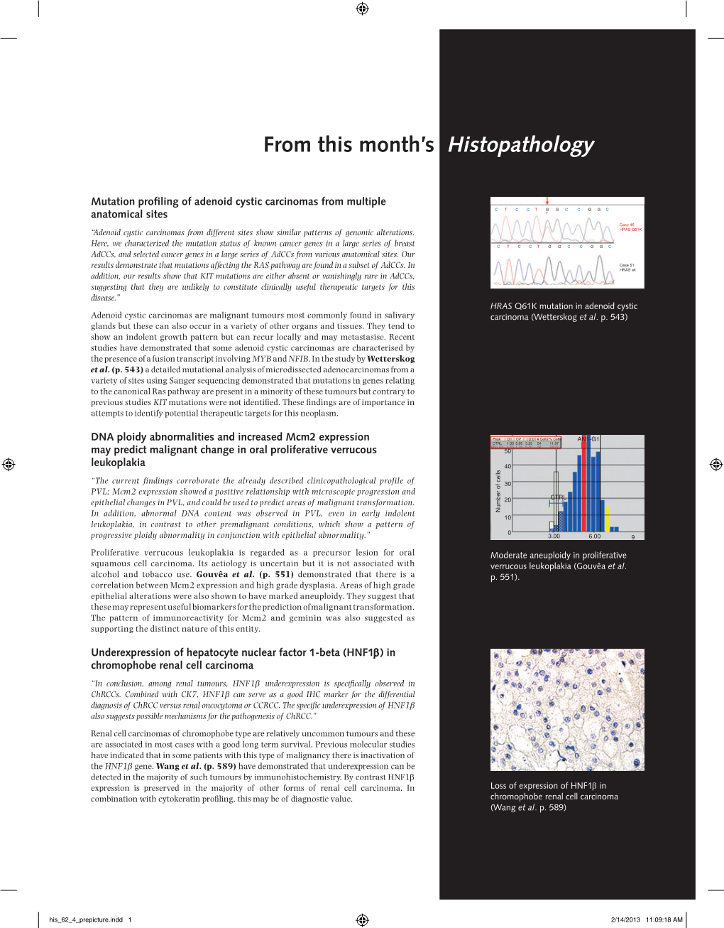 From This Month's Histopathology