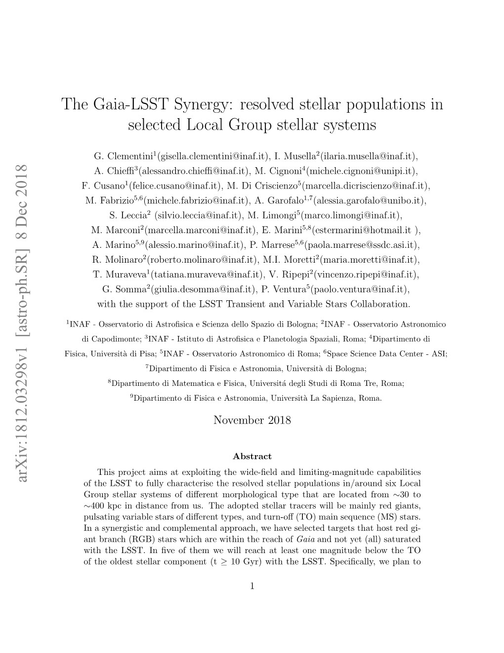 The Gaia-LSST Synergy: Resolved Stellar Populations in Selected Local Group Stellar Systems