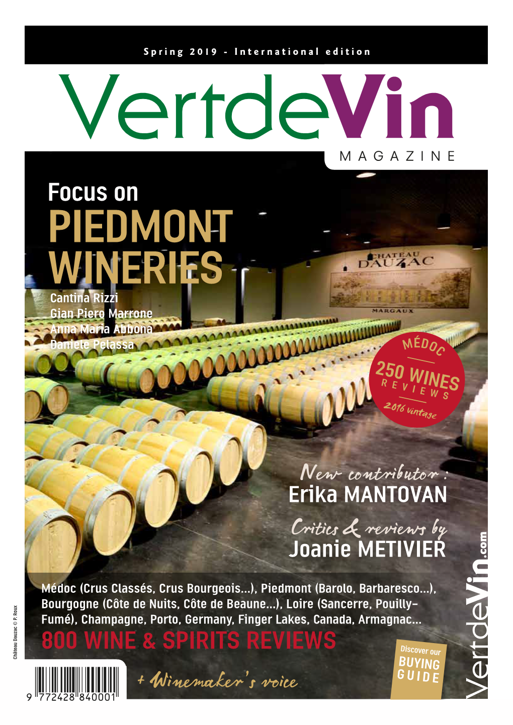 PIEDMONT Wineries Cantina Rizzi Gian Piero Marrone Anna Maria Abbona Daniele Pelassa MÉDOC 250 Wines Reviews