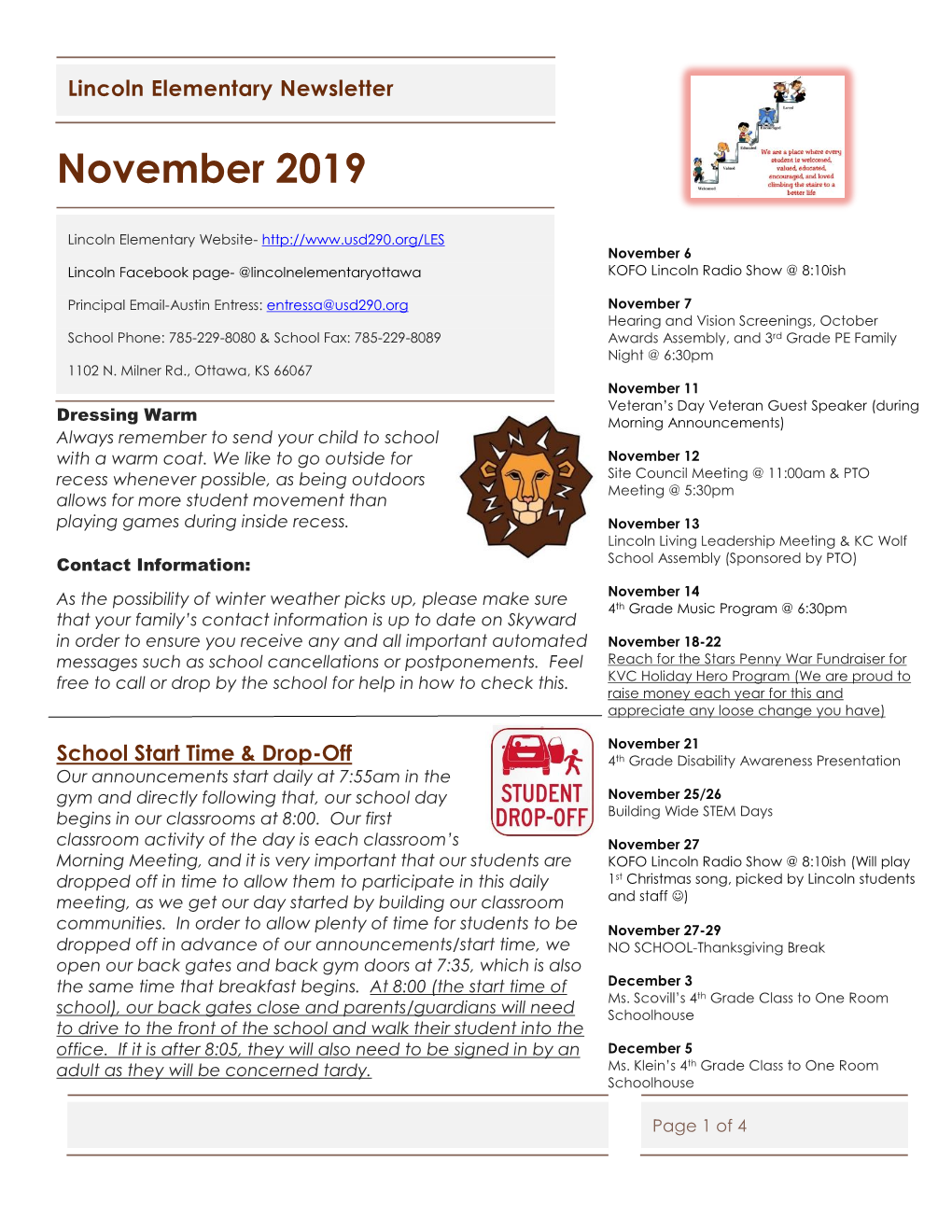 Lincoln Newsletter-November19
