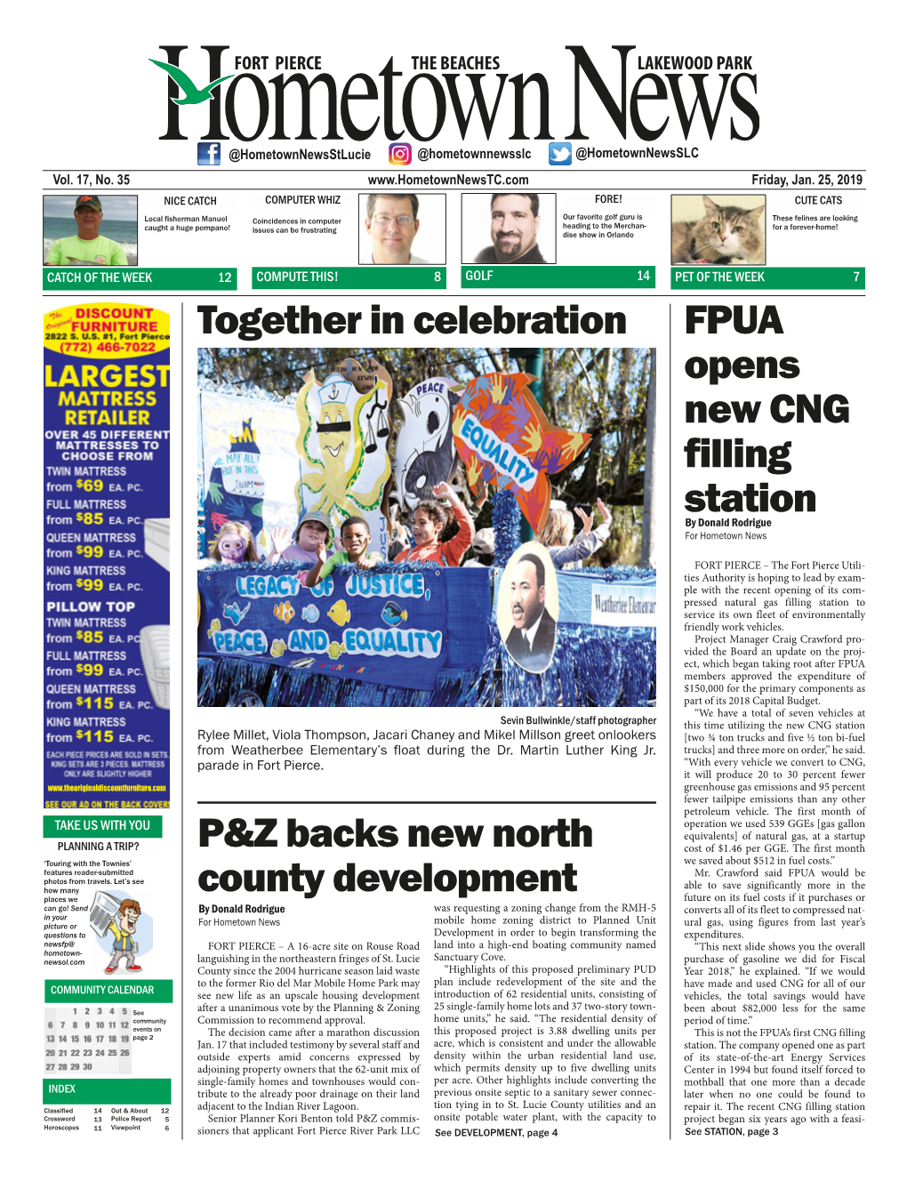 Together in Celebration P&Z Backs New North County Development FPUA Opens New CNG Filling Station