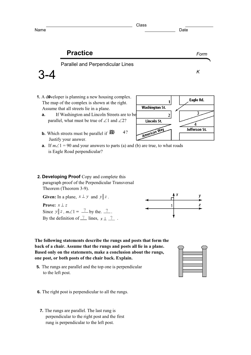 Parallel and Perpendicular Lines