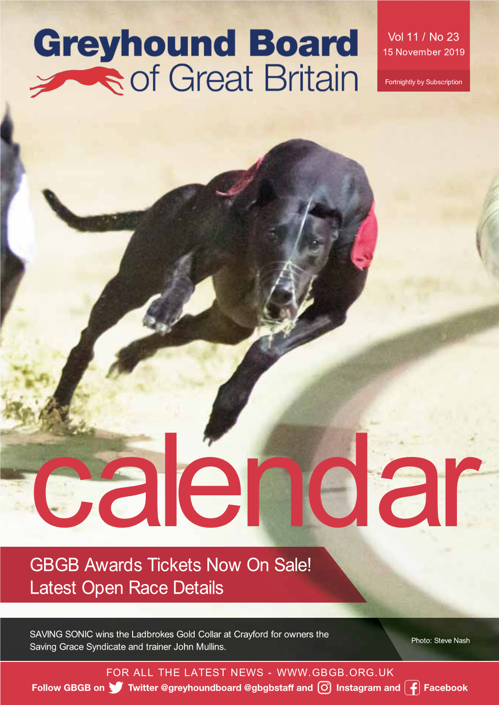 GBGB Awards Tickets Now on Sale! Latest Open Race Details