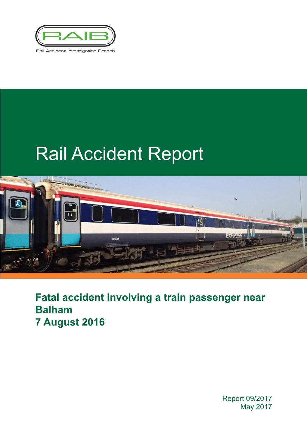 Rail Accident Report