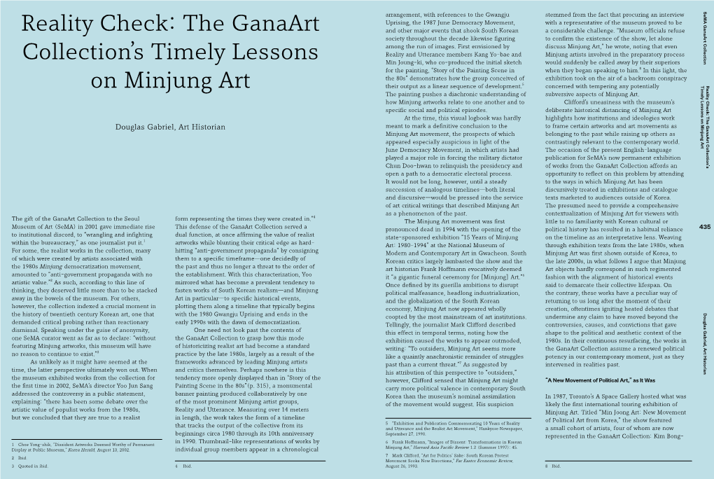 Reality Check: the Ganaart Collection's Timely Lessons On