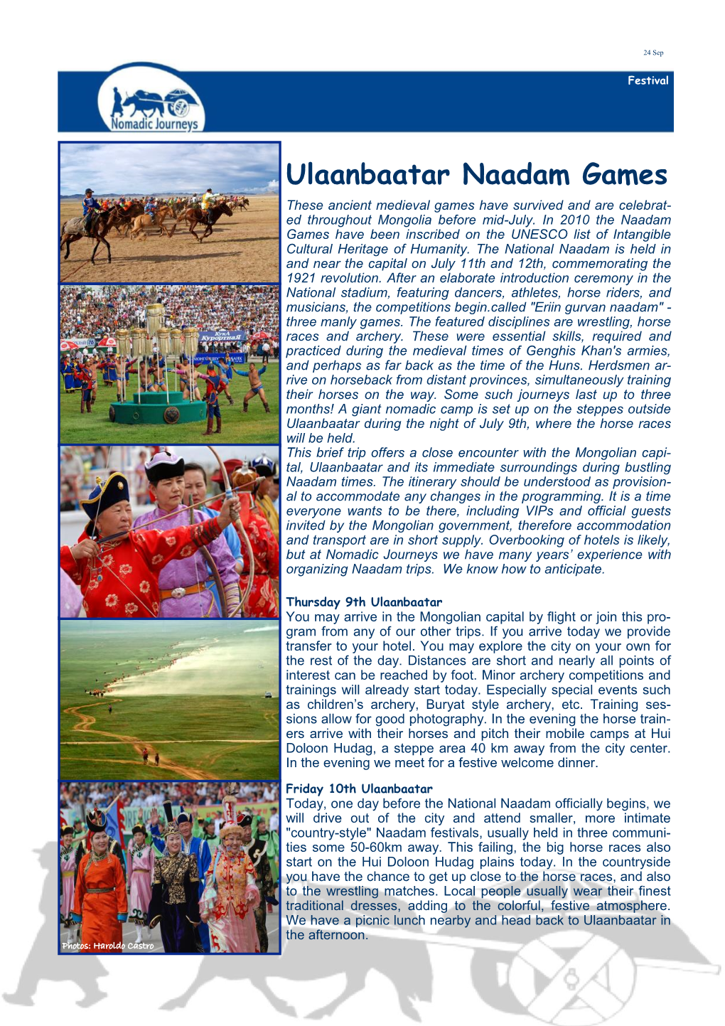 Ulaanbaatar Naadam Games