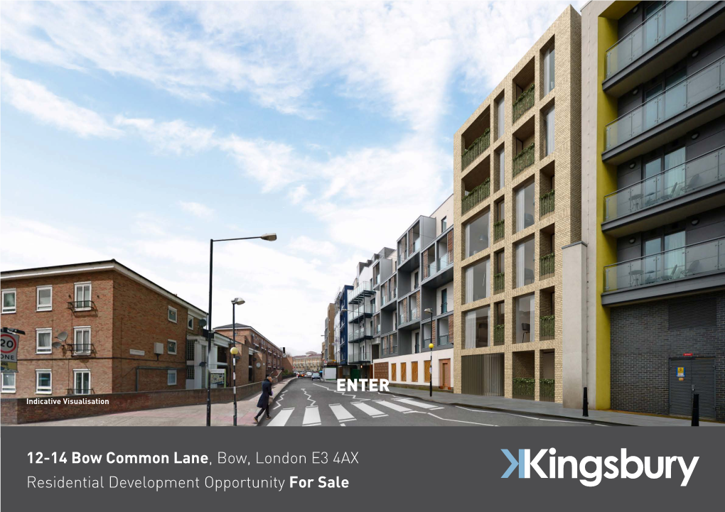 12-14 Bow Common Lane, Bow, London E3 4AX Residential Development Opportunity for Sale 12-14 Bow Common Lane, Bow, London E3 4AX