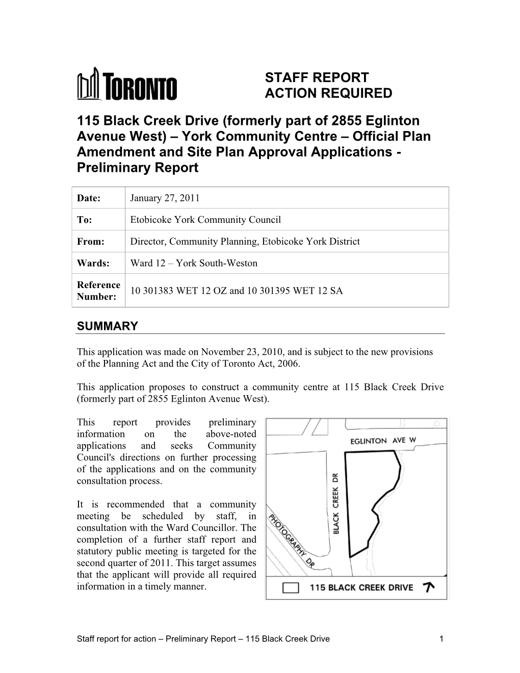 115 Black Creek Preliminary Copy