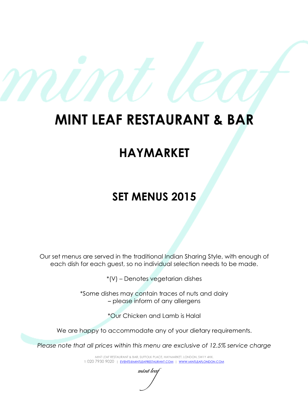 Mint Leaf Restaurant &
