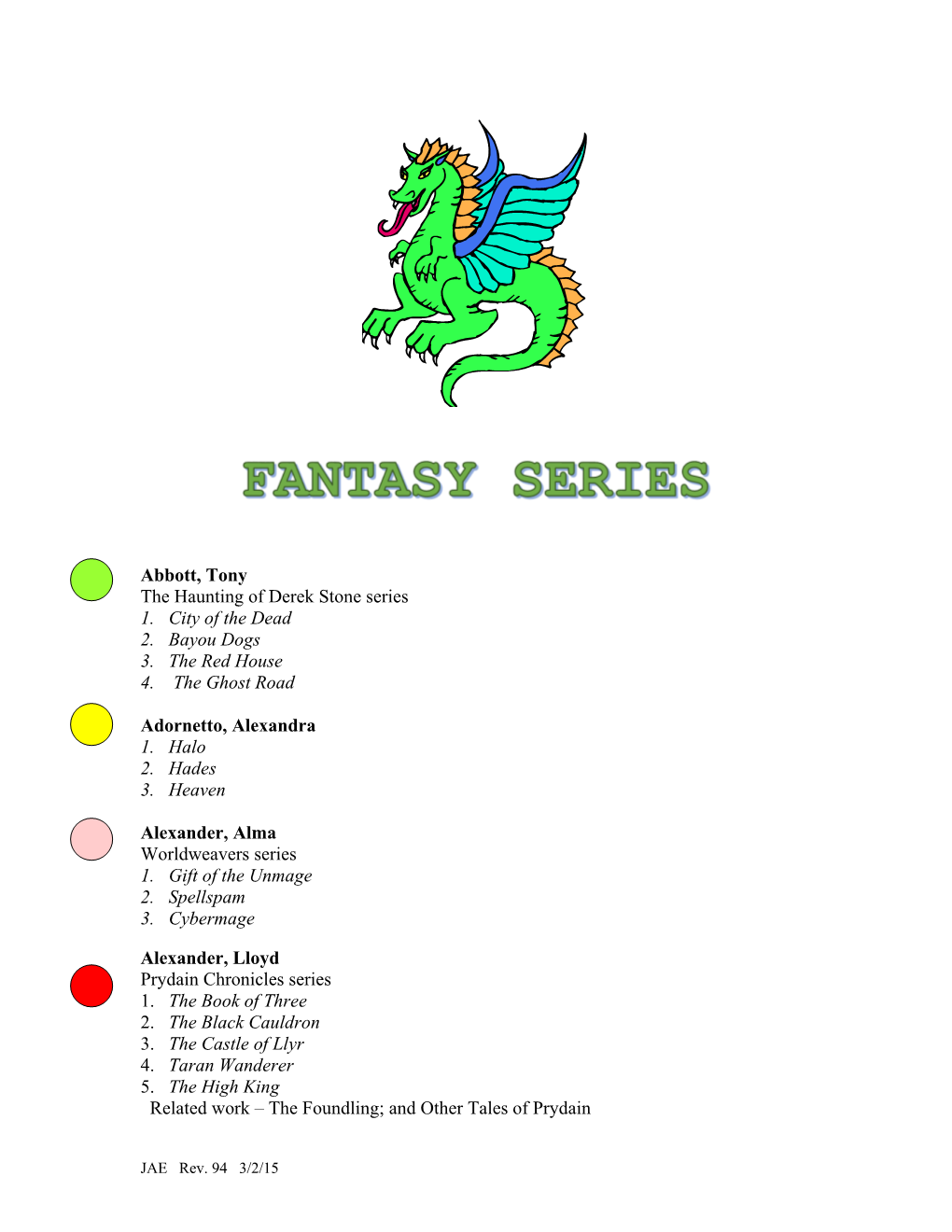 Fantasy Series