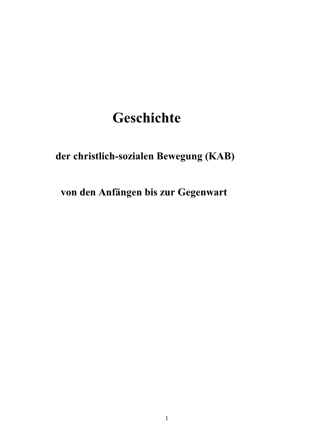 Geschichte Der