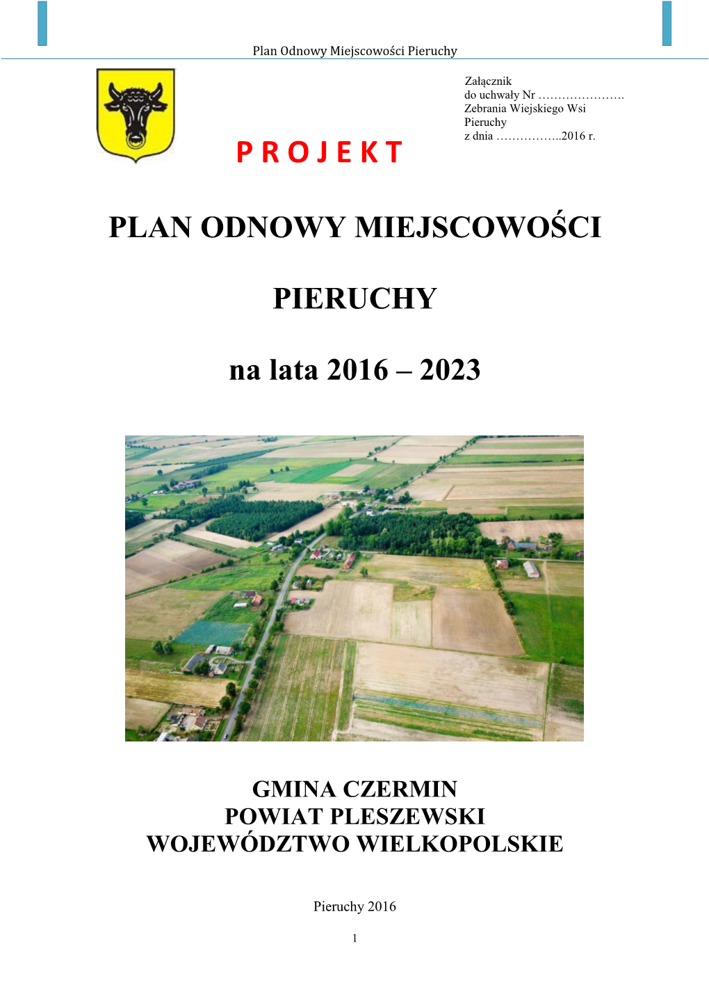 Plan Odnowy Miejscowości Pieruchy