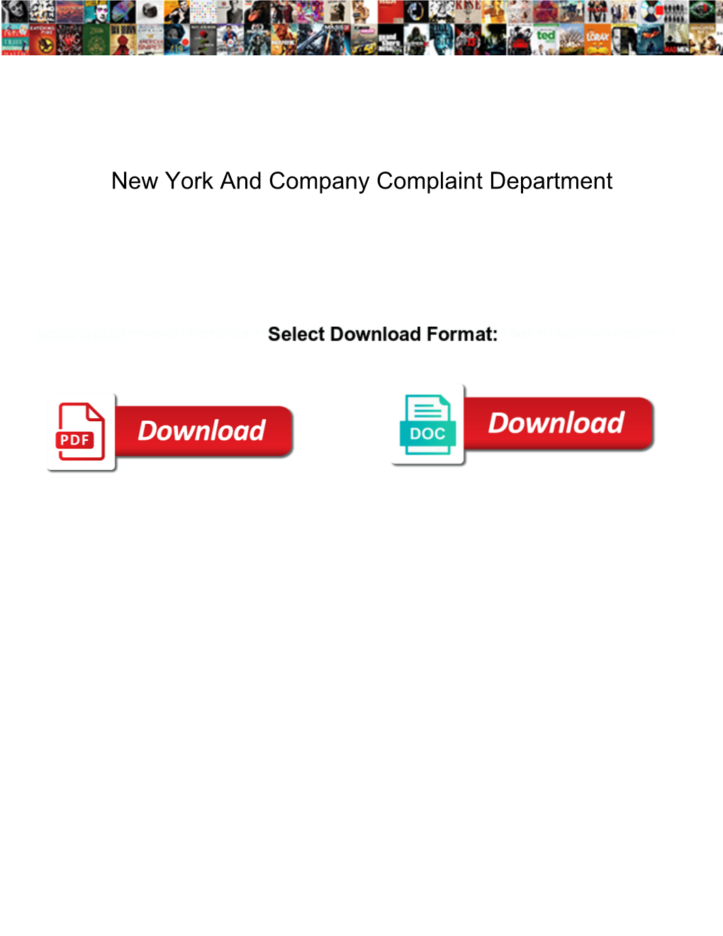 New York and Company Complaint Department